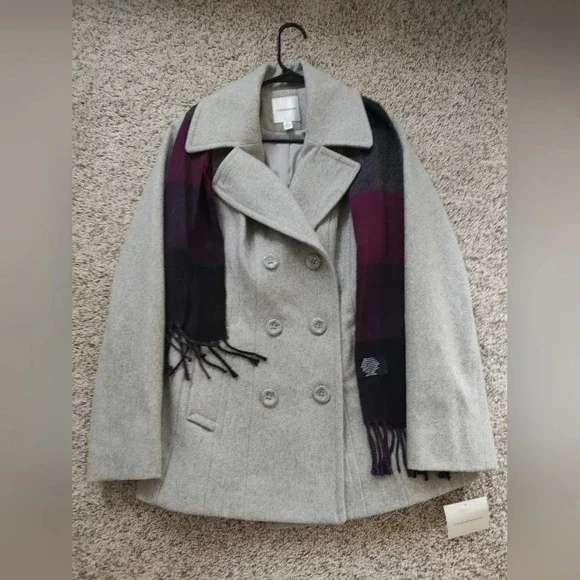 Classic grey coat Croft& Barrow - Picture 4 of 8